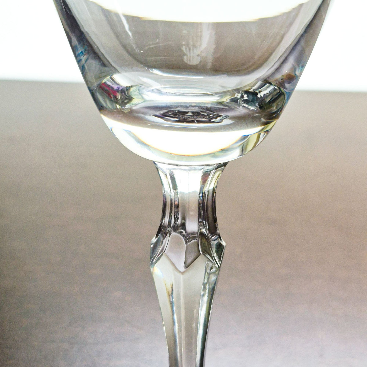 Fostoria "Engagement" Goblet Set, Platinum Trim, c1960-82 USA