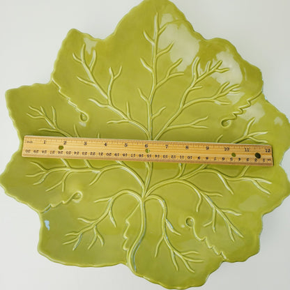 Olfaire Ceramic 14" Leaf Dish, Made in Portugal