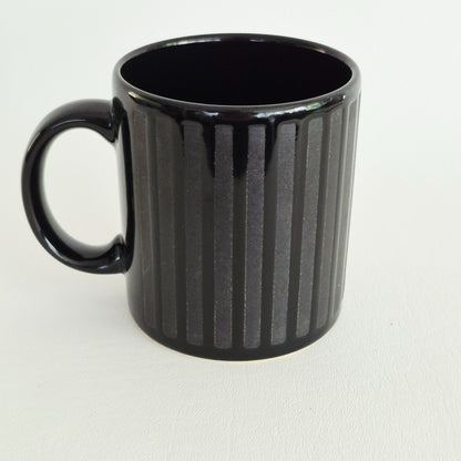 Waechtersbach Black Striped Coffee Mug, Made in Spain