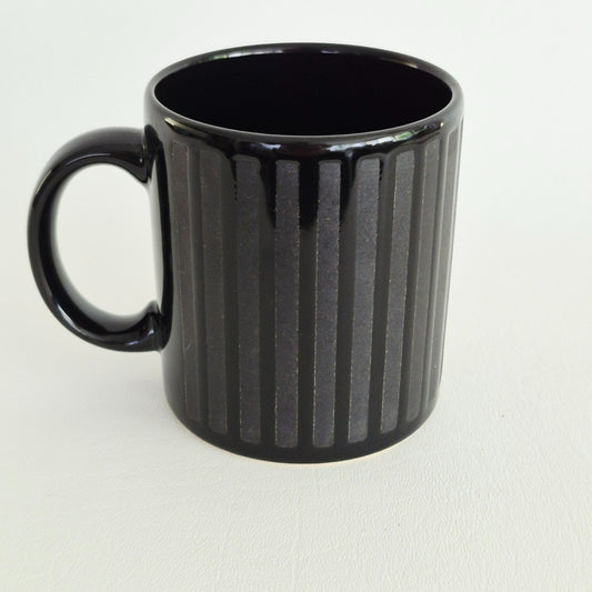 Waechtersbach Black Striped Coffee Mug, Made in Spain