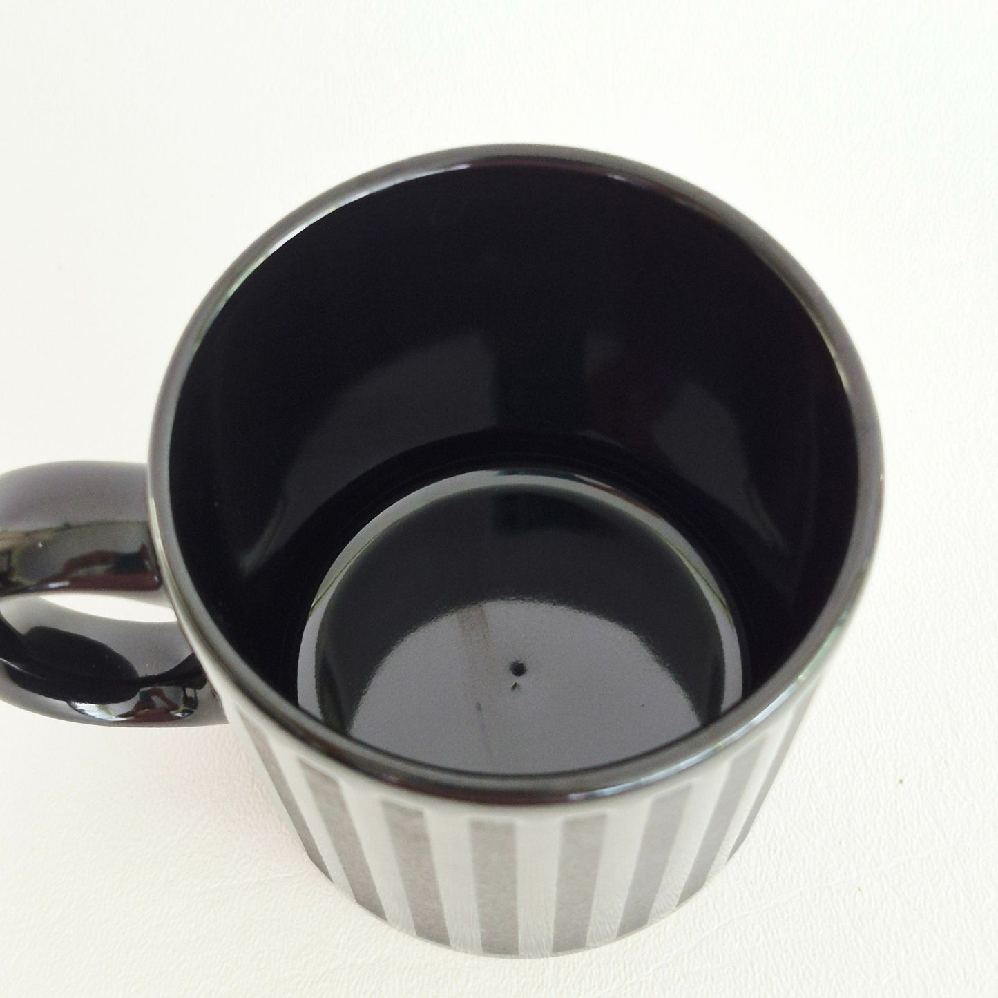Waechtersbach Black Striped Coffee Mug, Made in Spain