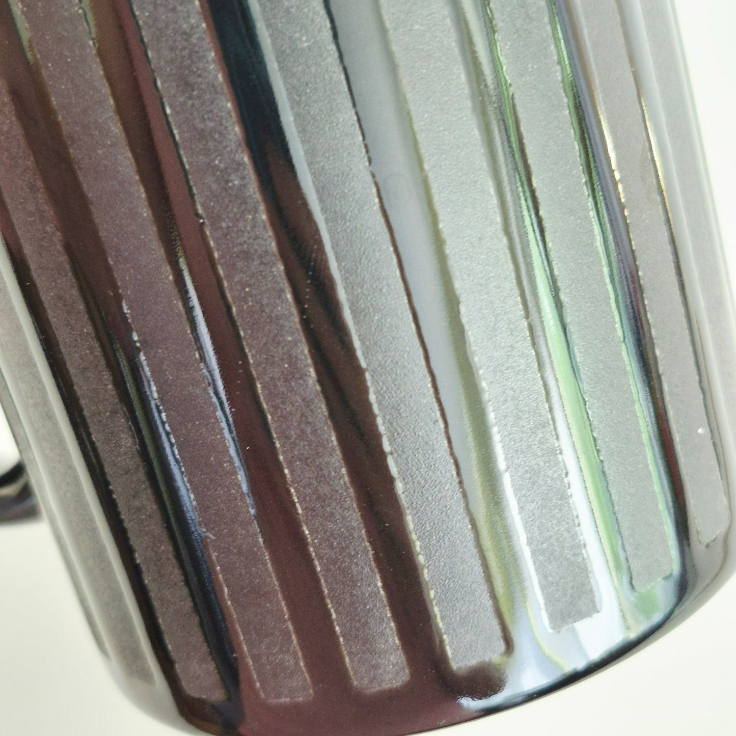 Waechtersbach Black Striped Coffee Mug, Made in Spain