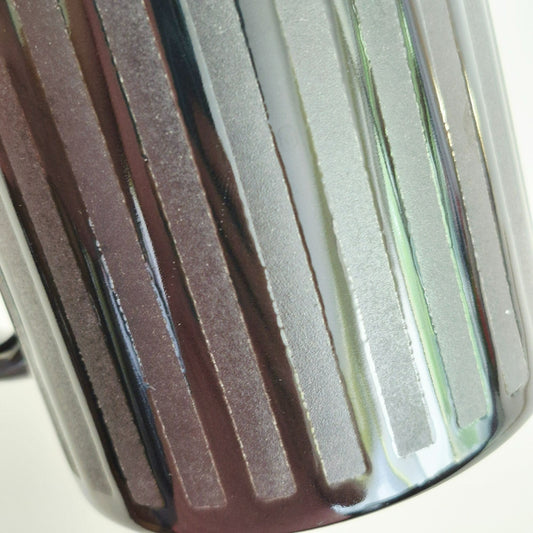 Waechtersbach Black Striped Coffee Mug, Made in Spain
