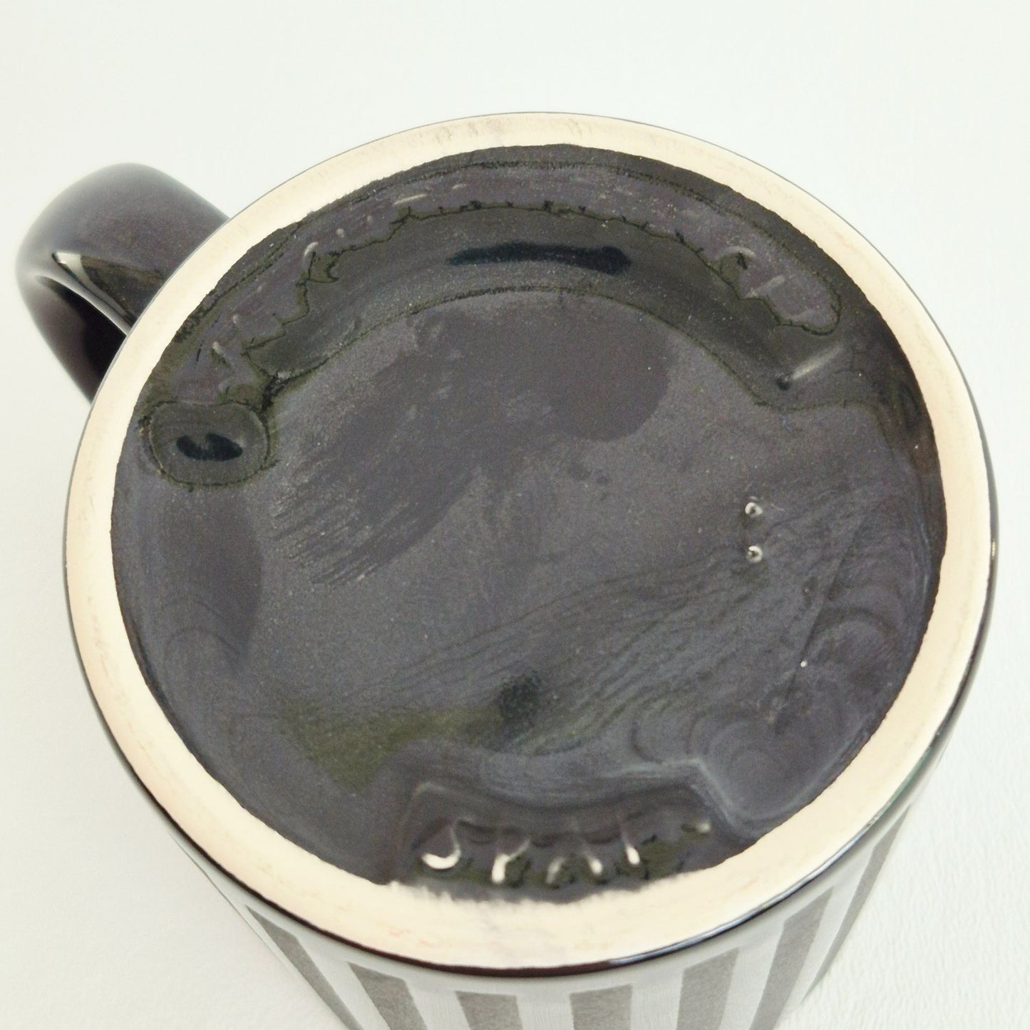 Waechtersbach Black Striped Coffee Mug, Made in Spain