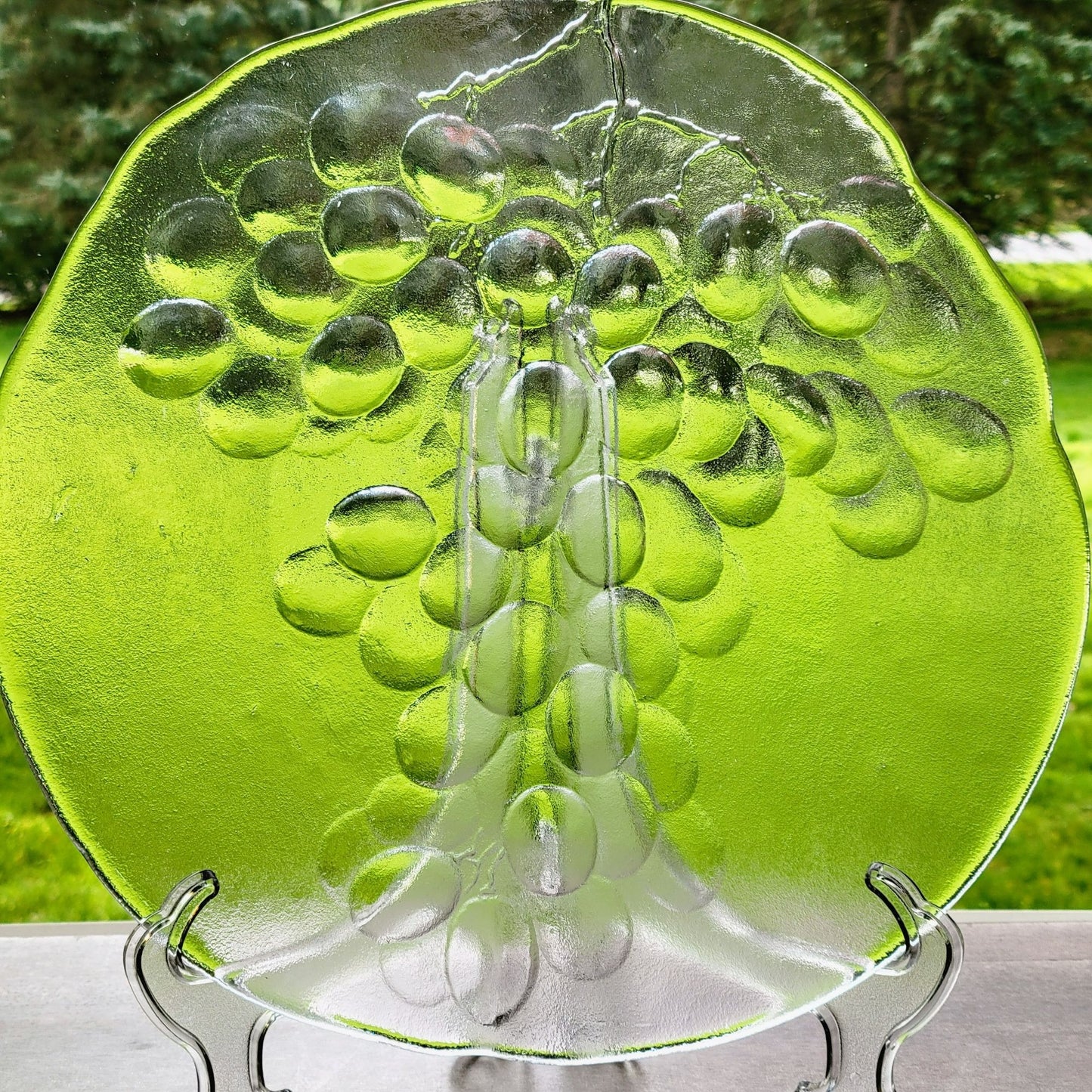 Kosta Boda Grape Shallow 13" Bowl, c.1980s, Made in Sweden