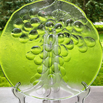 Kosta Boda Grape Shallow 13" Bowl, c.1980s, Made in Sweden