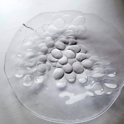 Kosta Boda Grape Shallow 13" Bowl, c.1980s, Made in Sweden