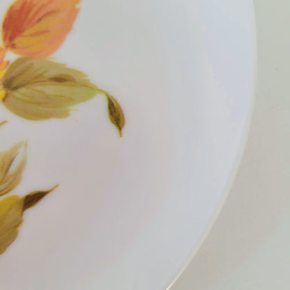 Floral Melamine Plastic Dessert Plate, Set of 2