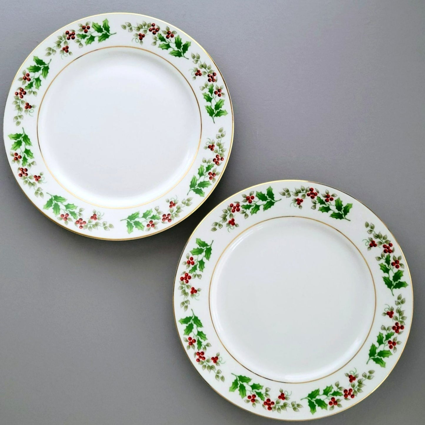 Gibson "Christmas Harmony" Salad Plate, Set of 2