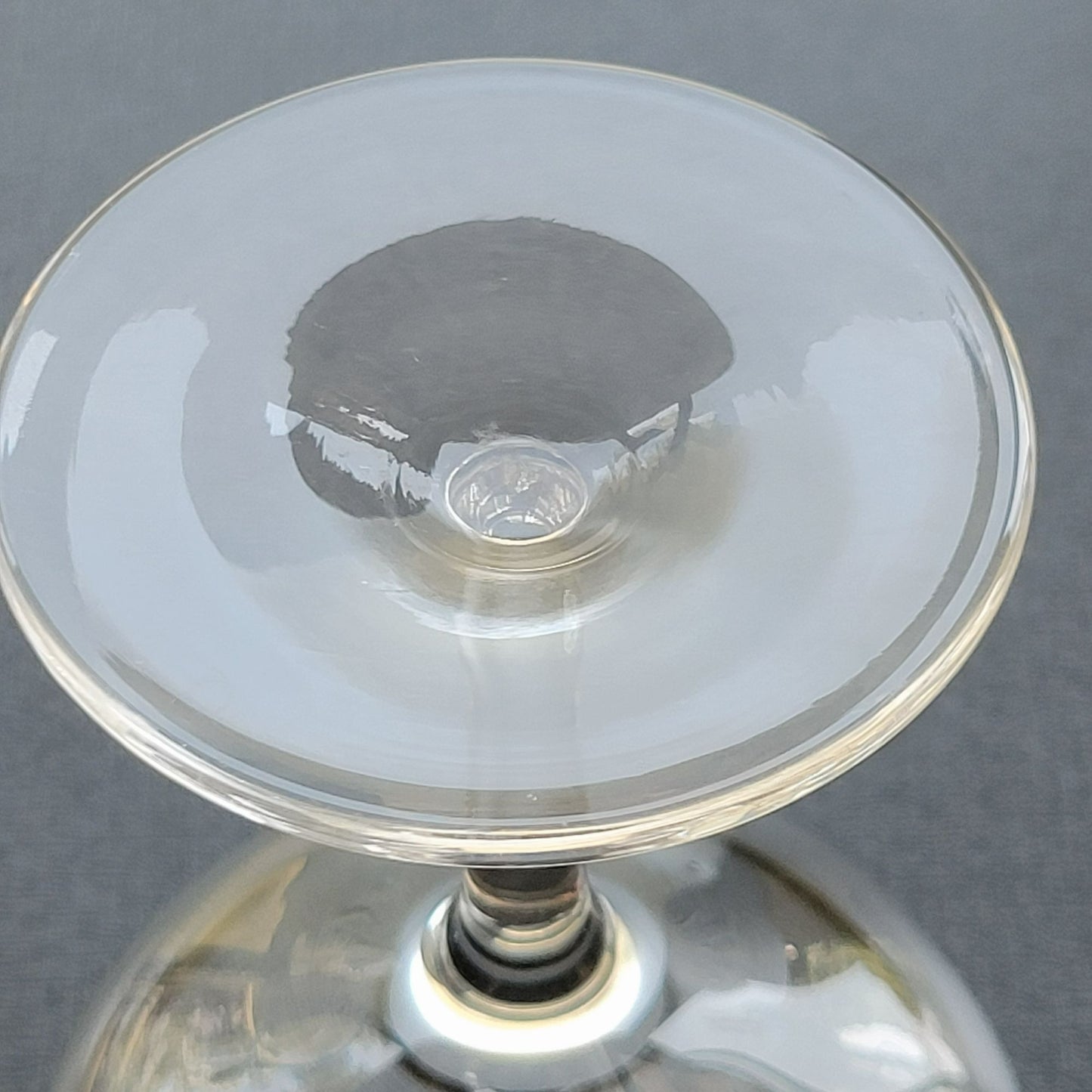 Lenox Weatherly Coupe Champagne Glasses, Set of 2, Platinum Trim, c1960-80s
