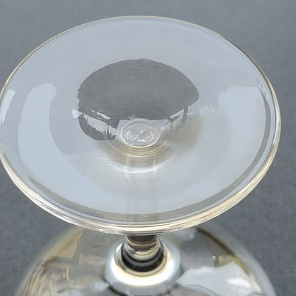 Lenox Weatherly Coupe Champagne Glasses, Set of 2, Platinum Trim, c1960-80s
