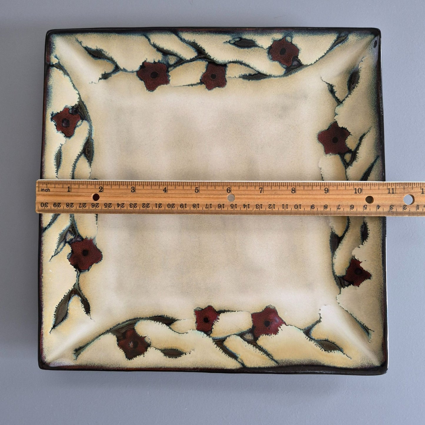 Mikasa "Desert Bloom" Square Dinner Plate, c.2009-13