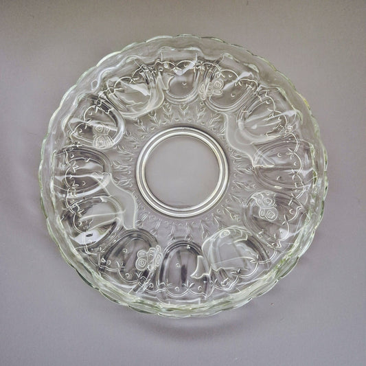 Indiana Glass Spring Time Deviled Egg Tray, USA Made