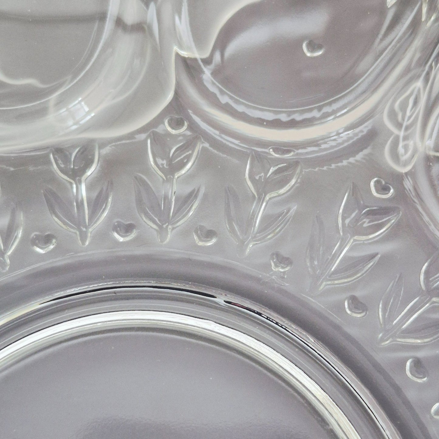 Indiana Glass Spring Time Deviled Egg Tray, USA Made