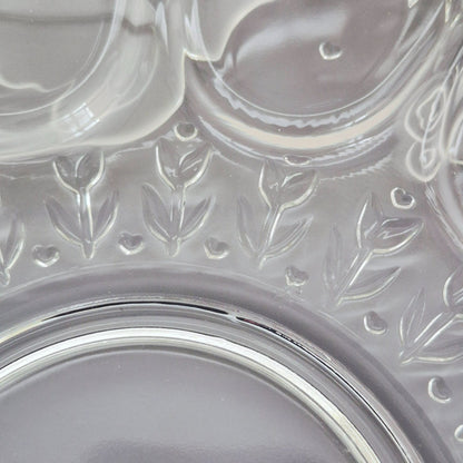 Indiana Glass Spring Time Deviled Egg Tray, USA Made