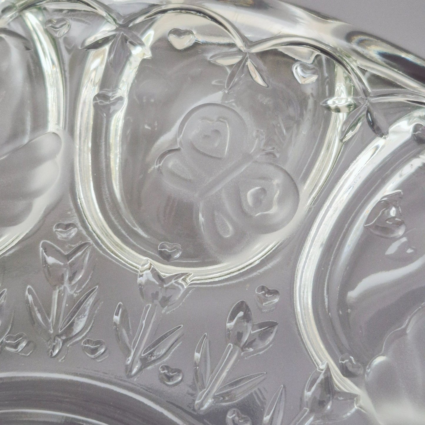 Indiana Glass Spring Time Deviled Egg Tray, USA Made