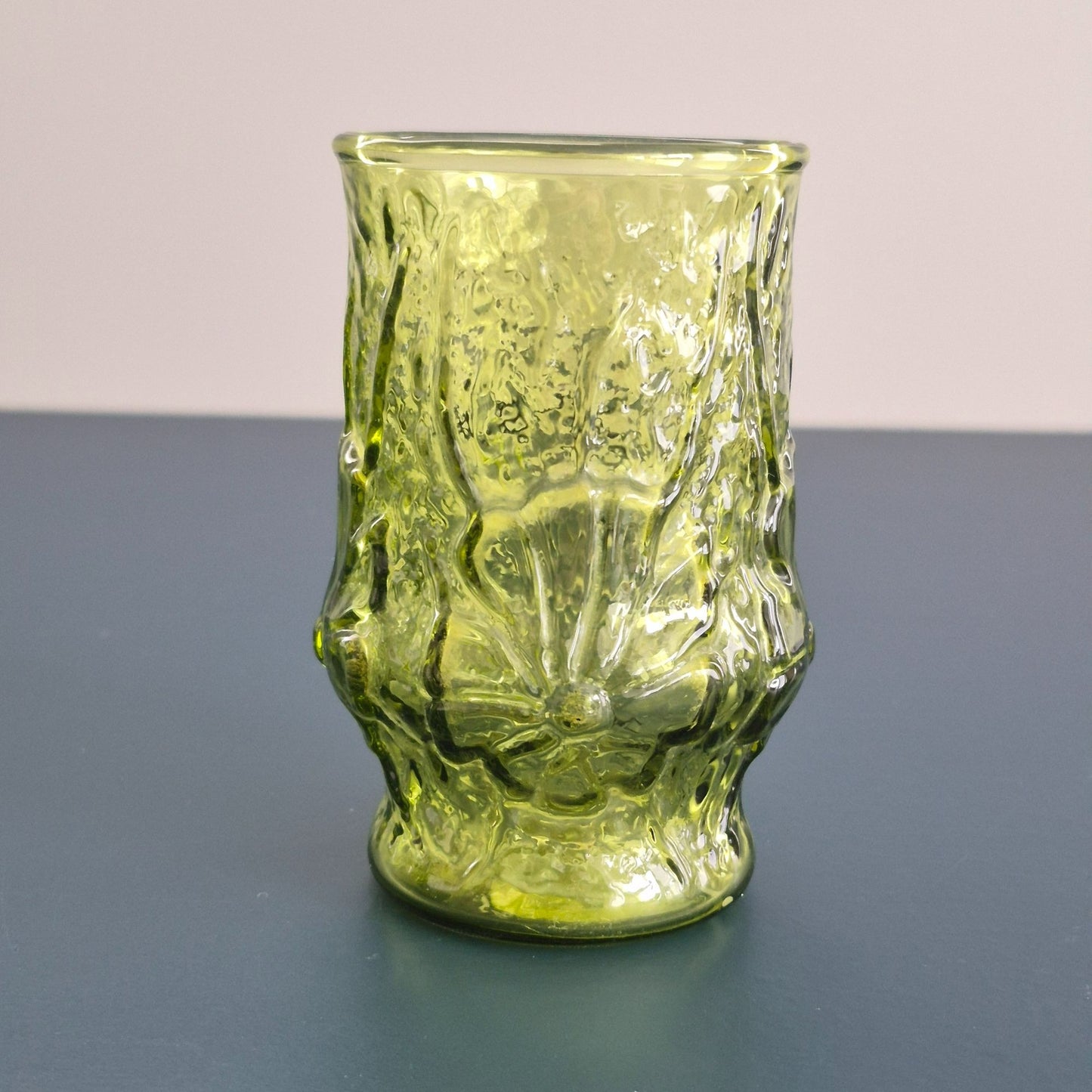 Anchor Hocking "Rainflower Green" Juice Glass, Set of 4, USA Made
