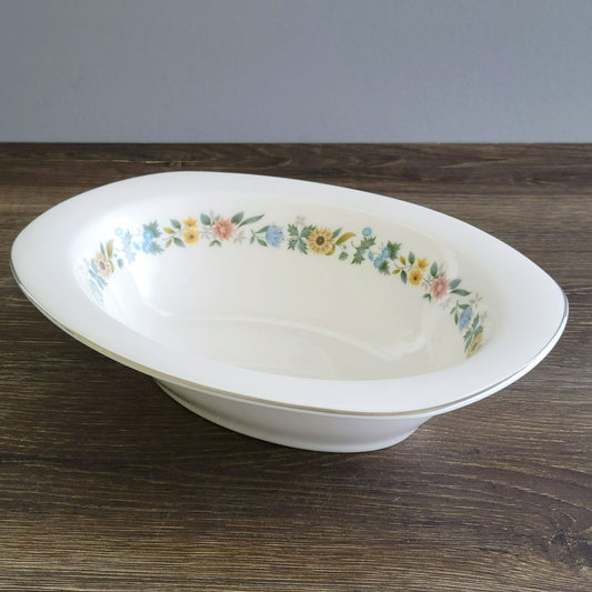 Royal Doulton Pastorale 11" Oval Serving Bowl, c.1970-90 England
