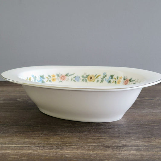 Royal Doulton Pastorale 11" Oval Serving Bowl, c.1970-90 England