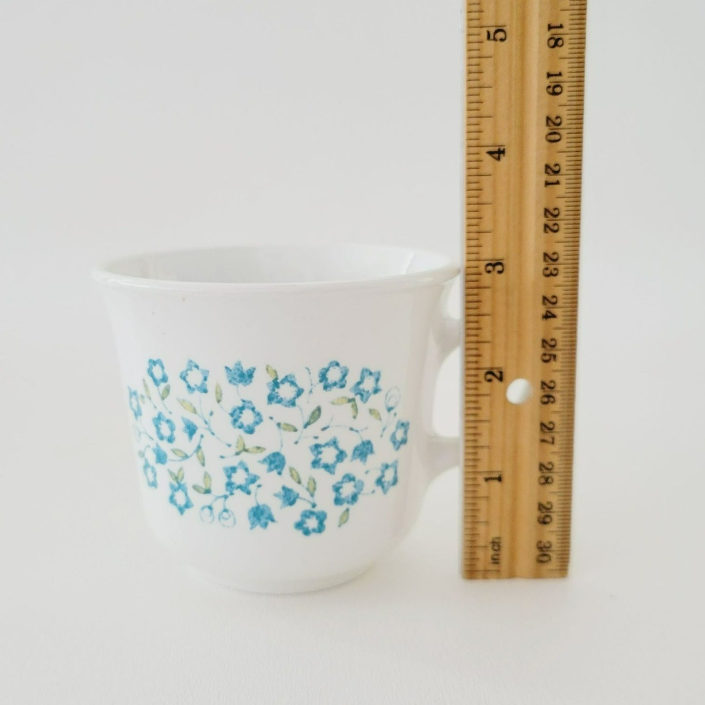 Corelle Blue Heather Cup, Set of 4 by Corning, c.1977-81 USA Made