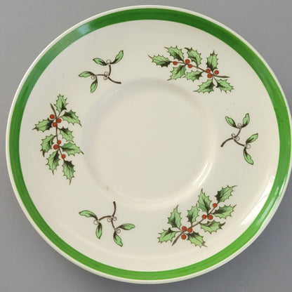 Spode Christmas Tree Demitasse Cup & Saucer Set, Made in England