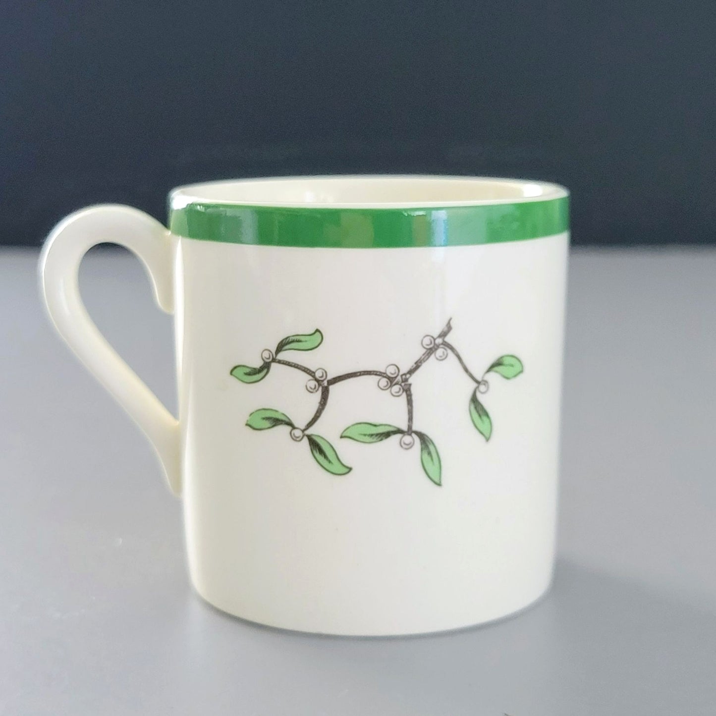 Spode Christmas Tree Demitasse Cup & Saucer Set, Made in England