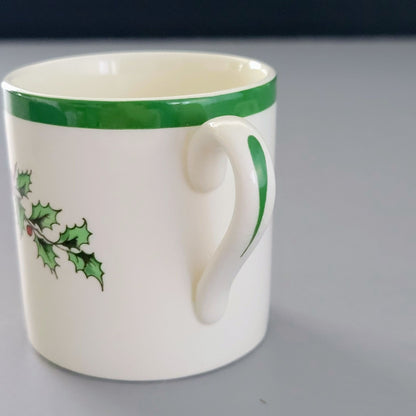 Spode Christmas Tree Demitasse Cup & Saucer Set, Made in England