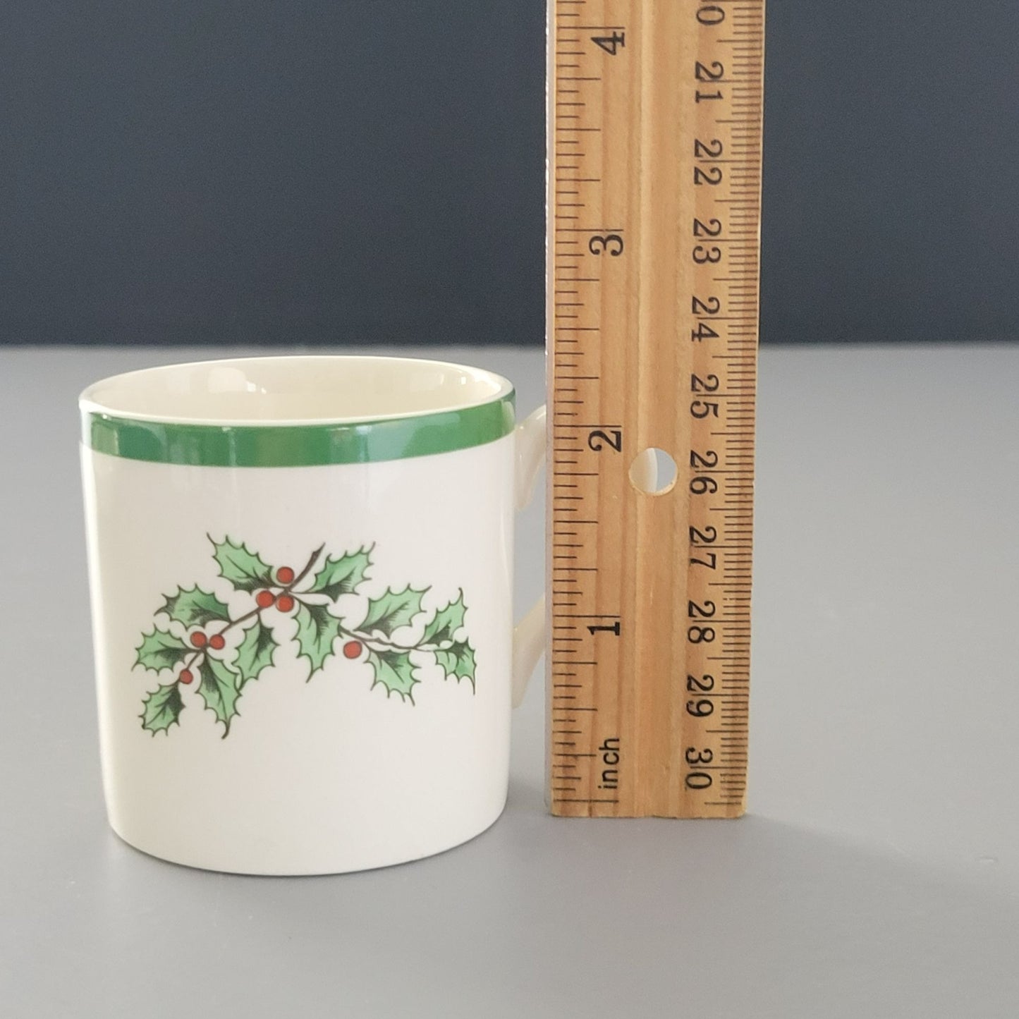 Spode Christmas Tree Demitasse Cup & Saucer Set, Made in England