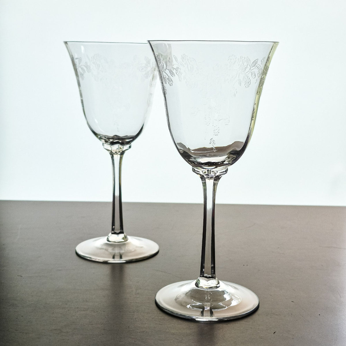 Lenox "Castle Garden" Goblet Set, c.1975-92 USA