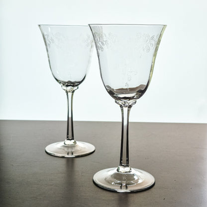 Lenox "Castle Garden" Goblet Set, c.1975-92 USA