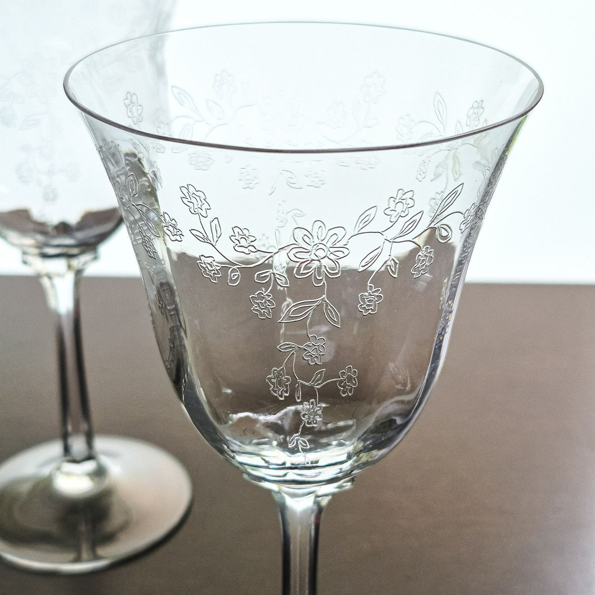 Lenox "Castle Garden" Goblet Set, c.1975-92 USA
