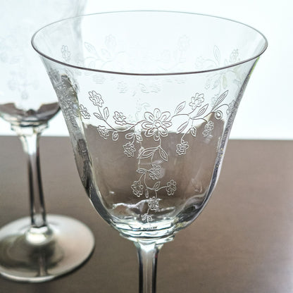 Lenox "Castle Garden" Goblet Set, c.1975-92 USA