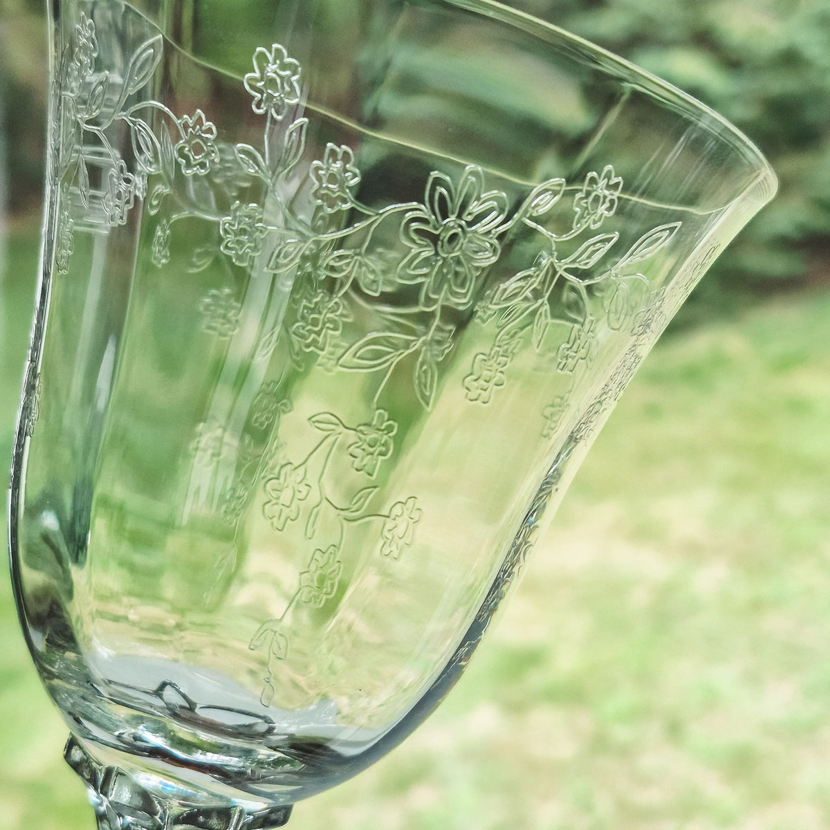 Lenox "Castle Garden" Goblet Set, c.1975-92 USA