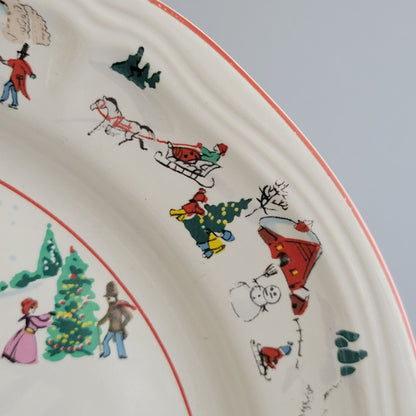 Farberware White Christmas Dinner Plate, Set of 2