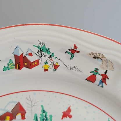 Farberware White Christmas Dinner Plate, Set of 2