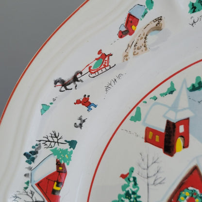 Farberware White Christmas Dinner Plate, Set of 2