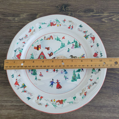 Farberware White Christmas Dinner Plate, Set of 2