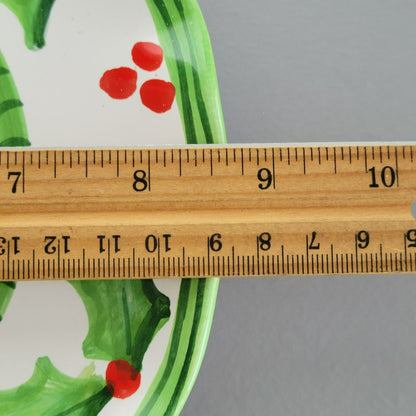 Anne Hathaway Holly Jolly Salad Plate, Italy c.2000-2005