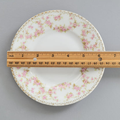 MZ Bridal Rose Tapestry Bread Plate Set of 2, Made in Czechoslovakia