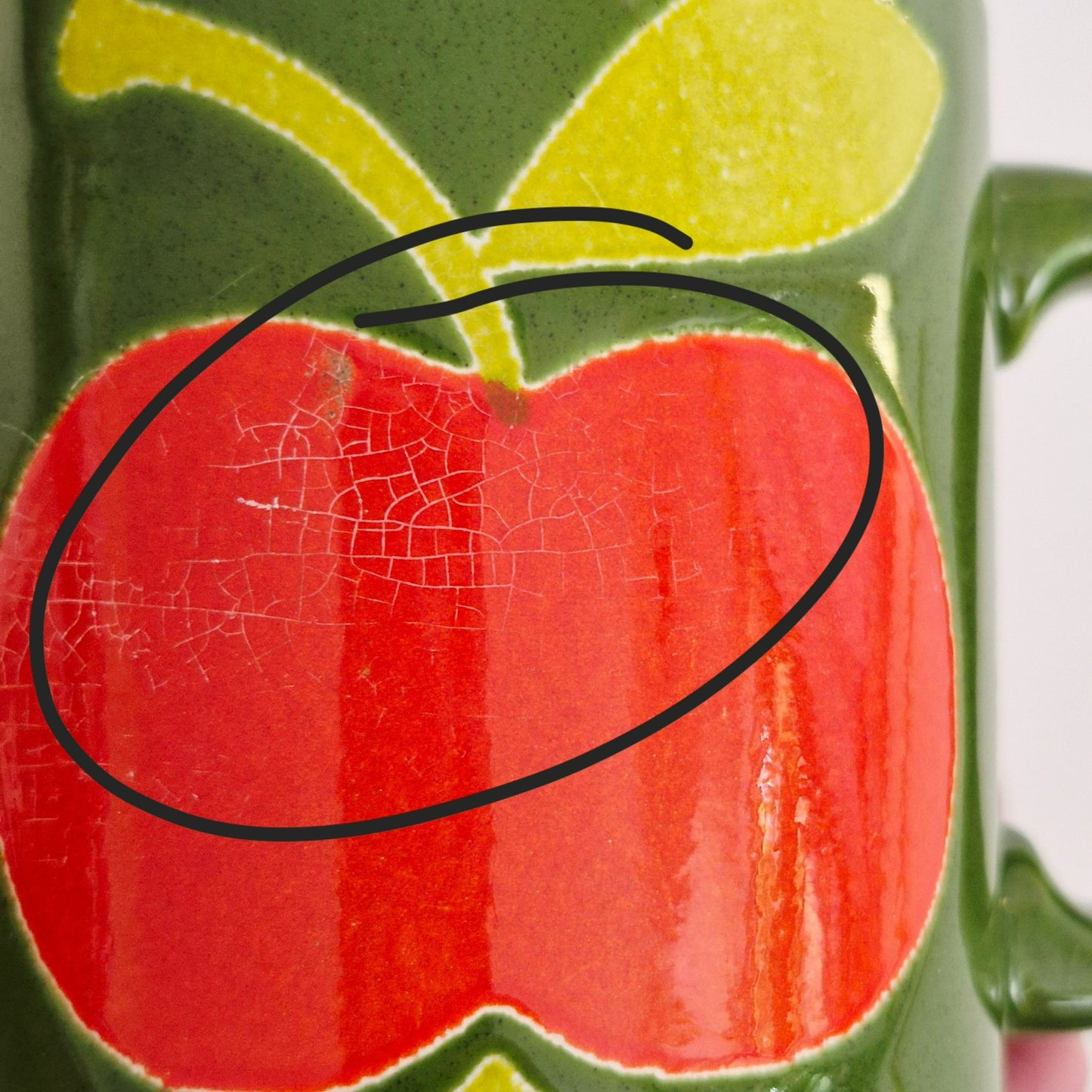 Waechtersbach Apple Coffee Mug, West Germany Mark