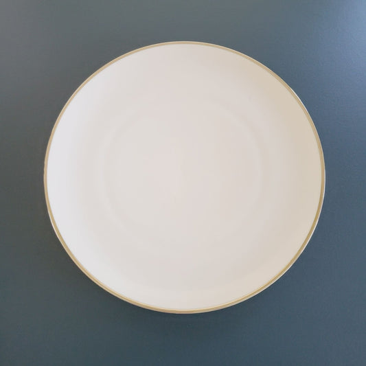 Johann Haviland Wedding Ring Dinner Plate Platinum Trim, c1960s Germany