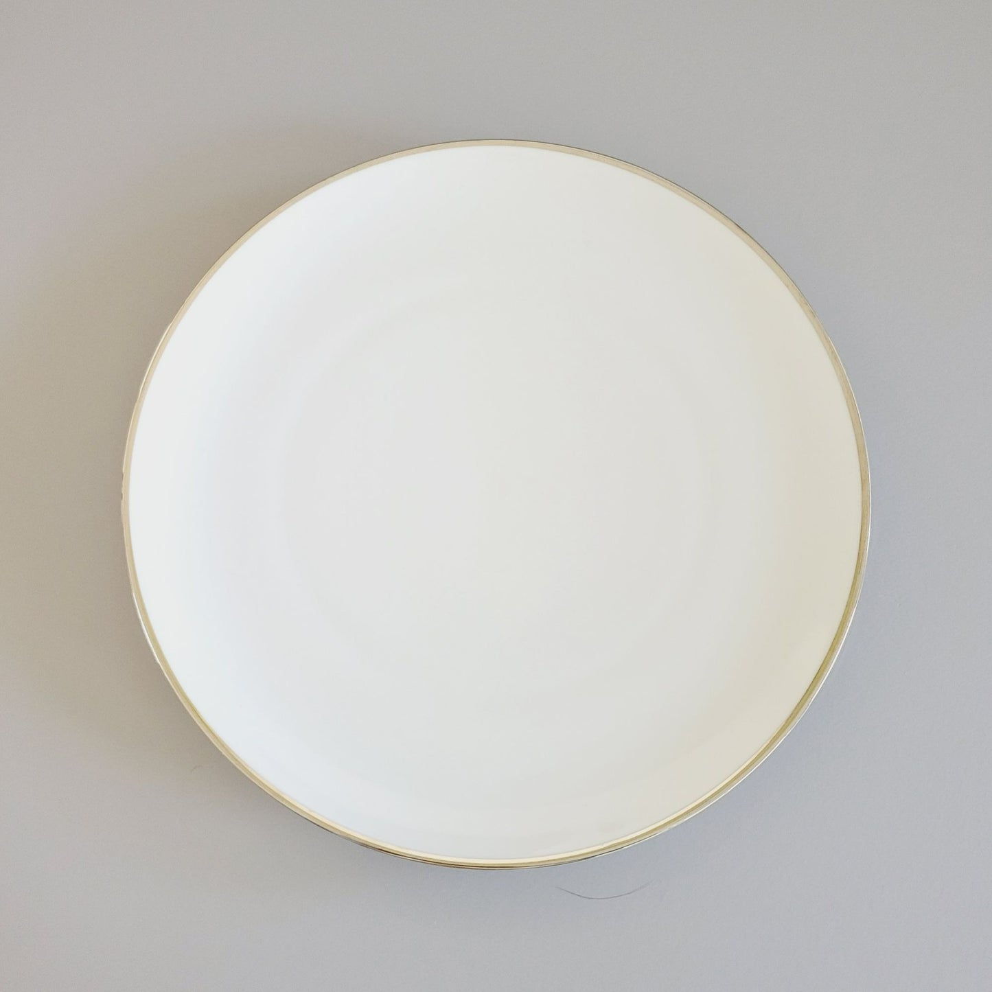 Johann Haviland Wedding Ring Dinner Plate Platinum Trim, c1960s Germany