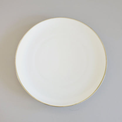 Johann Haviland Wedding Ring Dinner Plate Platinum Trim, c1960s Germany