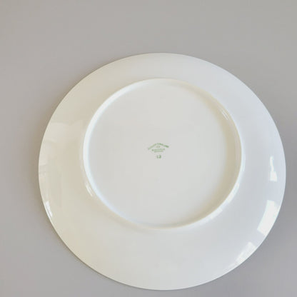 Johann Haviland Wedding Ring Dinner Plate Platinum Trim, c1960s Germany
