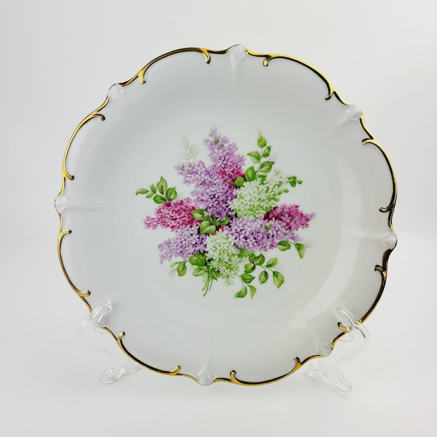 Schumann Lilac Time Round Serving Plate, Made in Germany
