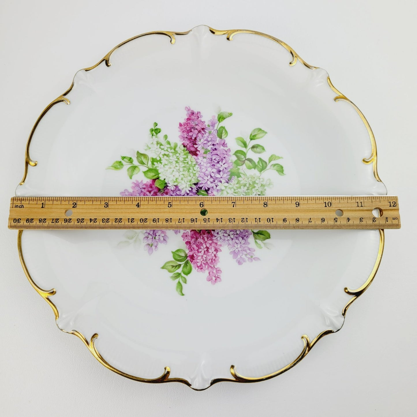 Schumann Lilac Time Round Serving Plate, Made in Germany
