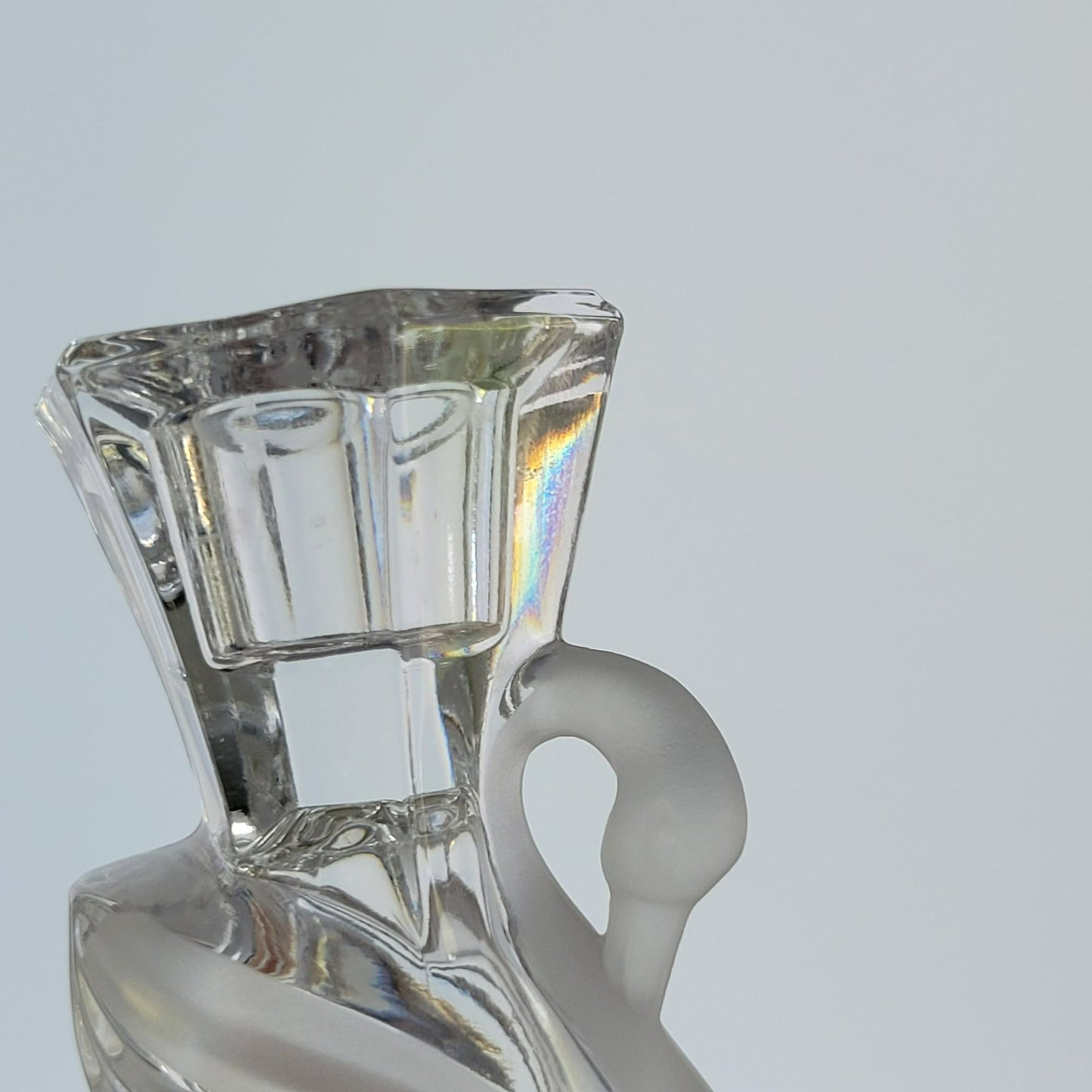 Crystal Swan Taper Candlestick Holder, SET of 2