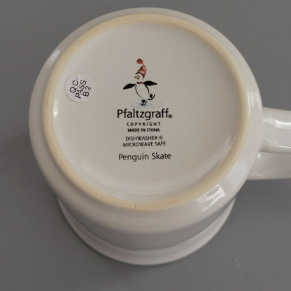 Pfaltzgraff Penguin Skate Mug Set of 4, c.2006-2010