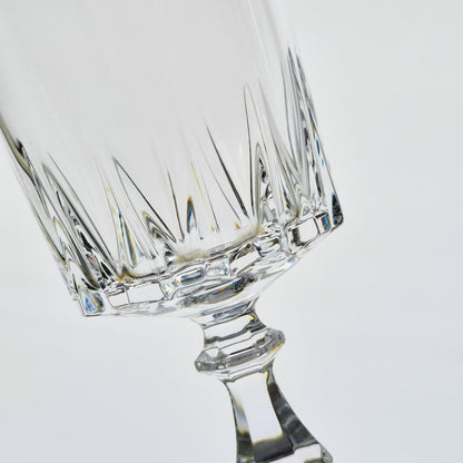 Cristal D'Arques "Louvre" Crystal Wine Glass Set of 2, c.1984-97 France