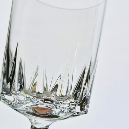 Cristal D'Arques "Louvre" Crystal Wine Glass Set of 2, c.1984-97 France